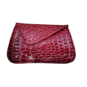 Bare Necessities red crocodile clutch‎ mini bag